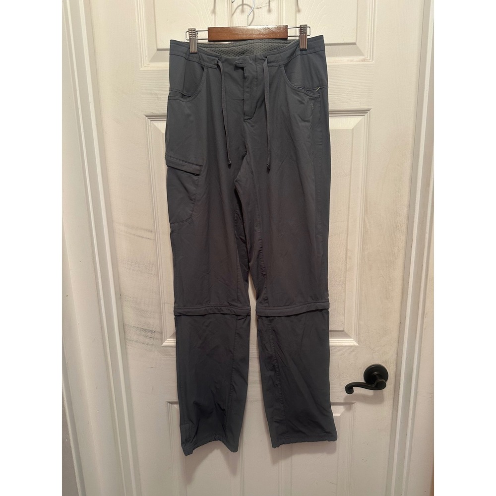 Mountain Hardwear Women Gray Convertible Zip Off Hiking Cargo Pants Size 4/27